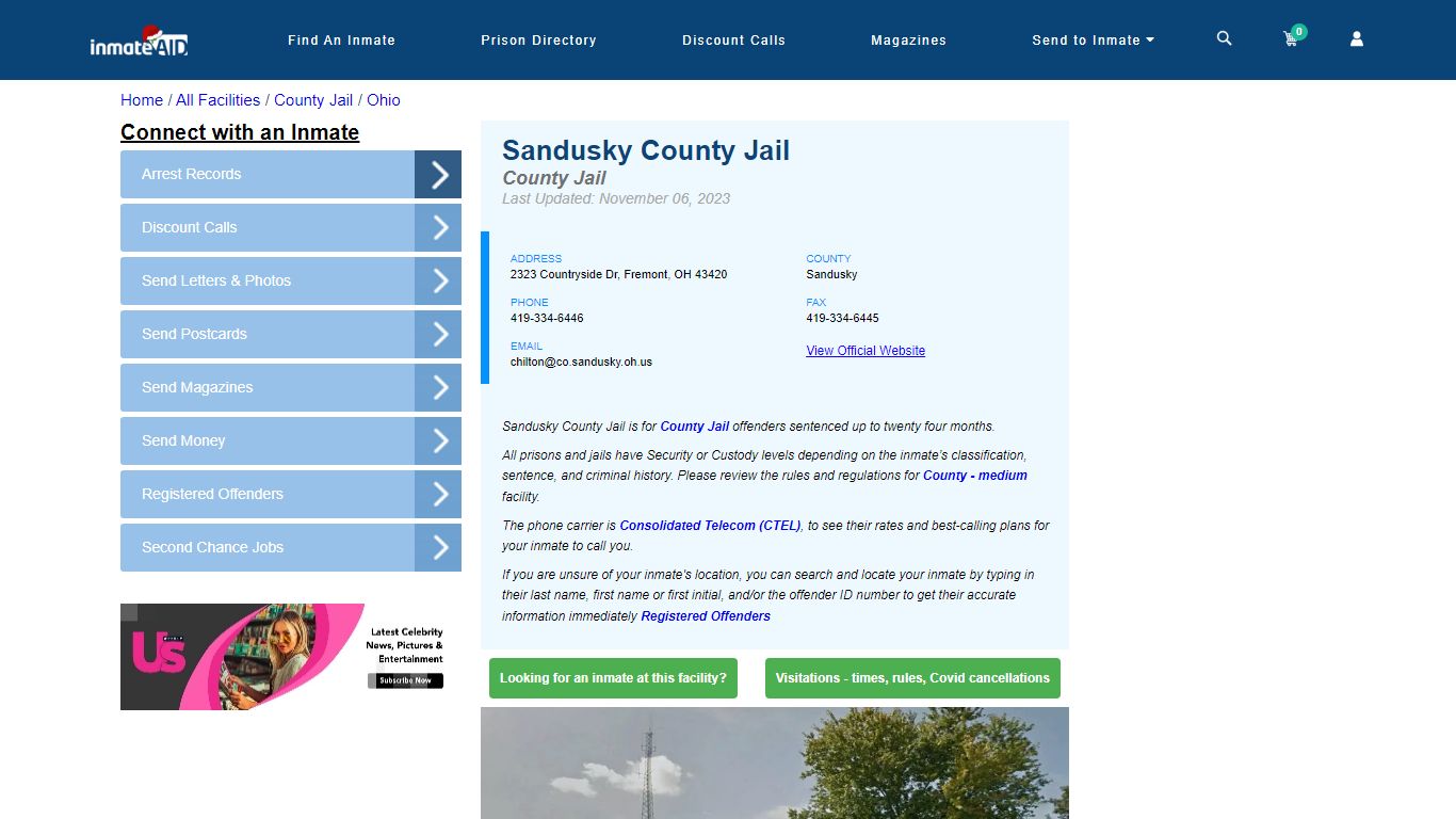 Sandusky County Jail - Inmate Locator - Fremont, OH
